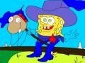 խաղ Cowboy Spongebob Coloring