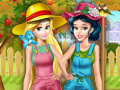 խաղ Princesses Working In the Garden 