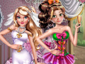 խաղ Chloe & Emma Wedding Dress up