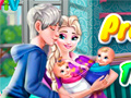 խաղ Pregnant Elsa Twins Birth