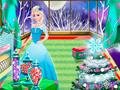 խաղ Elsa Christmas Room Decoration