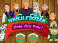 խաղ Which Frozen Role Are You