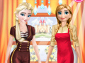 խաղ Elsa And Anna Work Dress Up  