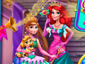 խաղ Anna And Ariel Princess Ball Dress Up