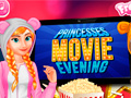 խաղ Princesses Movie Evening