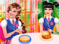 խաղ Princesses Burger Cooking