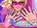 խաղ Superhero doll manicure