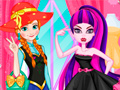 խաղ Princess vs Monster Girl