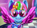 խաղ Rainbow pony real haircuts