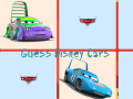 խաղ Guess Disney Cars