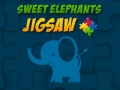 խաղ Sweet Elephants Jigsaw