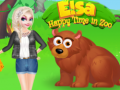 խաղ Elsa Happy Time In Zoo