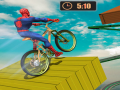 խաղ Superhero BMX Space Rider