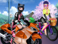 խաղ Sisters Motorcycle Vs Bike