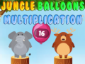 խաղ Jungle balloons multiplication