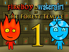 խաղ Fireboy and Watergirl 1: The Forest Temple