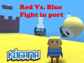 խաղ Kogama: Red Vs. Blue Fight in port