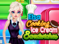 խաղ Elsa Cooking Ice Cream Sandwiches