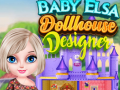 խաղ Baby Elsa Dollhouse Designer