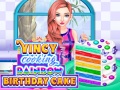 խաղ Vincy Cooking Rainbow Birthday Cake