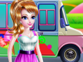 խաղ Girly Ice Cream Truck Car Wash