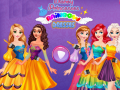 խաղ Disney Princesses Rainbow Dresses