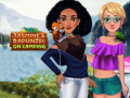 խաղ Jasmine & Rapunzel on Camping