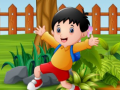 խաղ Playing Kids Jigsaw