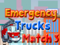 խաղ Emergency Trucks Match 3