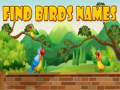 խաղ Find Birds Names