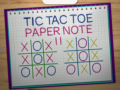 խաղ Tic Tac Toe Paper Note 2