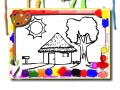 խաղ Back To School: House Coloring Book