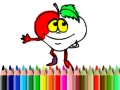 խաղ Back To School: Fruits Coloring