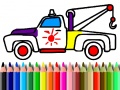 խաղ Back To School: Trucks Coloring