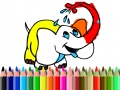 խաղ Back To School: Elephant coloring