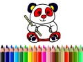 խաղ Back To School: Panda Coloring