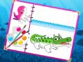 խաղ Sea Creatures Coloring Book