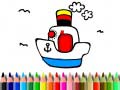 խաղ Back to School: Boat Coloring