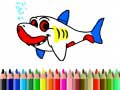 խաղ Back To School: Shark Coloring Book