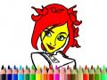 խաղ Back To School: Cute Girl Coloring