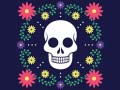խաղ Colorful Skull Jigsaw