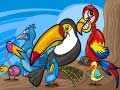 խաղ Exotic Birds Coloring