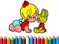 խաղ Back To School: Aby Girl Coloring