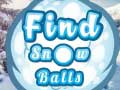 խաղ Find Snow Balls