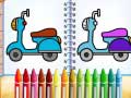 խաղ Cute Bike Coloring Book