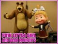 խաղ Pink Little Girl and Bear Moments