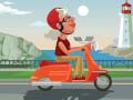խաղ City Scooter Ride Coloring