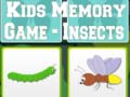 խաղ Kids Memory game - Insects