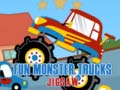 խաղ Fun Monster Trucks Jigsaw