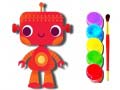 խաղ Back to School: Robot Coloring Book